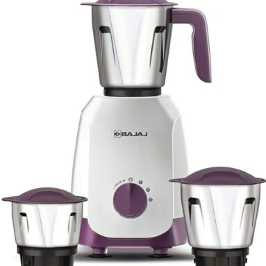 Bajaj Ninja Series Carve , Lifetime Grinding, Assured By Duracut Blades 750 W Mixer Grinder(Ninja Series Carve 750W Purple | 3 Jars | White & Purple Colour)