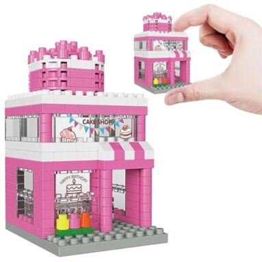 Super Toy 228 Pcs Mini Cake Bakery Building Block 3D Stack Brick Shop Educational Toy For Kids 5-15 Years, Boys & Girls Birthday Gifts