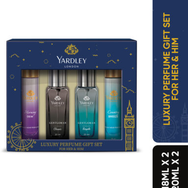 Yardley London Luxury Perfume Gift Set For Her & Him| 18Ml X 2 + 20Ml X 2 Combo Set(Set Of 4)