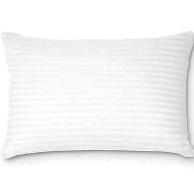 Yandam Microfibre Sleeping Pillow Pack Of 1 Stripes Yandam(White)