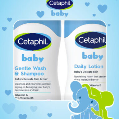 Cetaphil Baby Travel Pack-Gentle Daily Lotion 50Ml+Wash & Shampoo 50Ml Flipkart Exclusive(Multicolor)