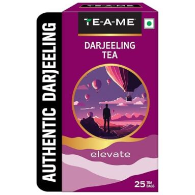 Te-A-Me Darjeeling Tea – 25 Bags | Black Tea Bags | Christmas Gift | New Year Gift