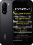 POCO C85x (Elite Black, 64 GB)(4 GB RAM)