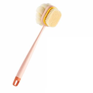 Antil’S 2-In-1 Body Bath Brush With Soft Bristles & Loofah | Long Handle Back Scrubber & Massage Brush For Exfoliating, Deep Cleansing & Smooth Glowing Skin | Shower Bath Brush For Men & Women