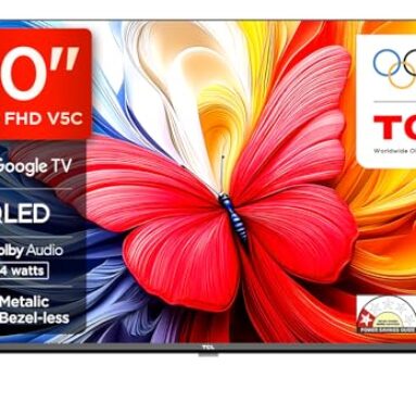 Tcl 101 Cms (40 Inches) V5C Series Full Hd Smart Qled Tv Google Tv 40V5C