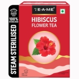 Te-A-Me – Hibiscus Tea – 50 Gm (50+ Cups) | Supports – Skin Glow Enhancing | Flower Based – Herbal | Caffeine Free – Tangy Flavor | Hibiscus Tea Leaves | Christmas Gift | New Year Gift