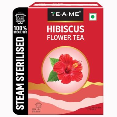 Te-A-Me – Hibiscus Tea – 50 Gm (50+ Cups) | Supports – Skin Glow Enhancing | Flower Based – Herbal | Caffeine Free – Tangy Flavor | Hibiscus Tea Leaves | Christmas Gift | New Year Gift