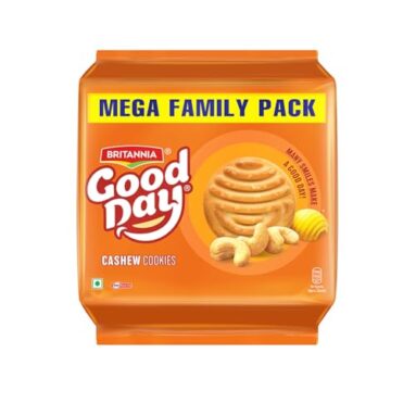 Good Day Britannia Cashew Cookies, 905 G , 10N*82.7= 827 G (Weight May Varie)