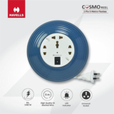 Havells Cosmo Reel 2 Pin 5 Metre Flexbox 3  Socket Extension Boards(Blue, 5 M)