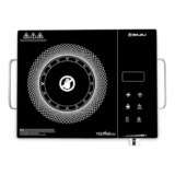 Bajaj Irx 220F Infrared Induction Cooktop | 2200 Watts | 11 Power Level | 3 Preset Menu | Feather Touch Controls | Digital Display | 1 Year Warranty 【Black/Silver】