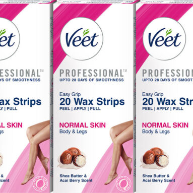 Veet Professional Waxing Kit – Normal Skin Strips(60 Strips, Set of 3)