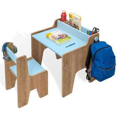 Alex Daisy Norway Kids Table & Chair Set For 3-12 Years – (Blue) Engineered Wood, 65 X 54 X 64 Centimeters
