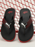 Puma Men Flip Flops(Black, Red, White , 8)