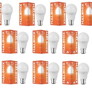 Halonix 10W B22 Led Cool Day Light Bulb, Pack Of 10