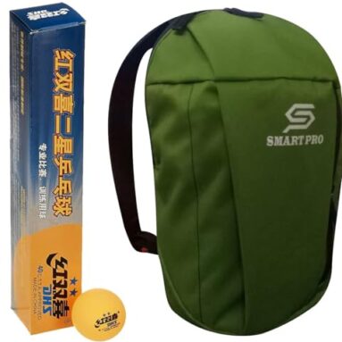 Dhs Tt Ball 40Mm 2 Star Orange (6 Pcs Box) 42 Pcs With Smart Pro Tt Special Cover Speed Green