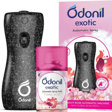Odonil Floral Bliss Automatic Spray Exotic Automatic Spray – 225Ml |Machine + Refill |Floral Bliss |2X Long Lasting(225 Ml)