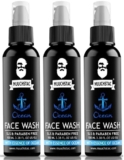 Muuchstac Ocean Face Wash For Men | Fight Acne & Pimples, Brighten Skin, Clears Dirt, Oil Control, Refreshing Feel – Multi-Action Formula (3X100 Ml)