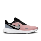 Nike Men Sneaker Wmns Revolution 5 – Pink Glaze/Metallic Silver-Black – Bq3207-603 – 2.5Uk