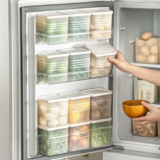 Homewiz 4-Piece Food Storage Containers Set | 1200Ml Bpa-Free Clear Plastic Boxes With Snap-On Lids | Airtight, Stackable & Leak-Proof Kitchen Organizer Jars