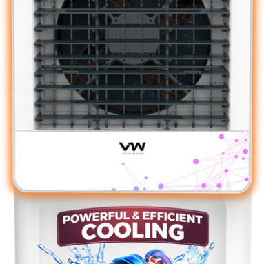 Vw 100 L Desert Air Cooler With Ambient Lights And 3 Side Honeycomb(White, Megabreeze 100)