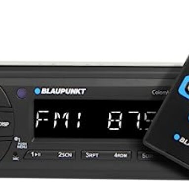 Blaupunkt Car Stereo Colombo-130Bt Digital Media Receiver, 1 Din, 4X50 Watts With Dual Usb Ports (Music & Charging), Bluetooth, Aux In, Fm, Hands Free Calling & Remote Control