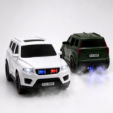 Pick N Nick Toys Scorpio N R/C Suv Car Toy 1:18 With Smoke, Police Lights, Siren, Music On/Off(White, Black)