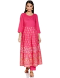 Amazon Brand – Tavasya Women’S Rayon Salwar Suit (Pag 121_Fuschia_Medium)