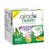 Airodo Neem Bathroom Air Freshener Assorted Blocks|Mixed Fragrance|30 Days Long Lasting (4 X 50G)