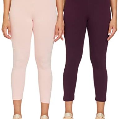 Amazon Brand – Symbol Women’S Skinny Leggings (Pack Of 2) (Sym-Aw22Wtr-808_Multi 7_S)