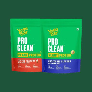 Yogabar Plant Protein Plant-Based Protein(1 Kg, Chocolate, Coffee)