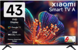 Xiaomi A Series 108 Cm (43 Inch) Full Hd Led Smart Google Tv With 200+ Free Channels | Hdr 10 | Dolby Audio | Premium Metal Bezel-Less Design | Dts X | Dts Virtual: X | Mi Tv(L43Mb-Afin)