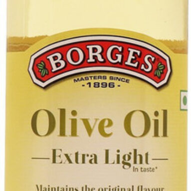BORGES Extra Light Olive Oil Glass Bottle(1 L)