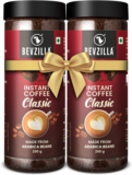 Bevzilla Pack Of 2 Classic Coffee Powder|Hot & Cold Instant Coffee(2 X 200 G)