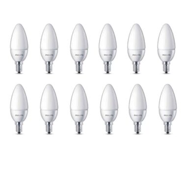Philips Ace Saver Base E14 2.7-Watt Led Lamp (Pack Of 12, White)