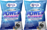 Igreja Power Detergent Powder | Advanced Cleaning Formula | 10 Kg Detergent Powder (Fresh)(10 Kg)