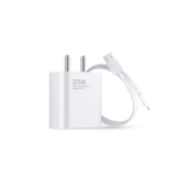 Mi Xiaomi 22.5W Fast Charger With Usb-C Cable, Quick Charge 3.0 Power Adapter Compatible With Redmi Note Series, Poco, Mi, Any Type C Devices – With Power Delivery (White)