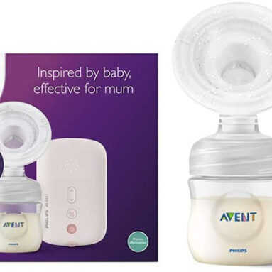 Philips Avent Electric Breast Pump Scf395/11 | Natural Motion | Fits 99.98%* Nipples |Bpa Free  – Electric(Clear)
