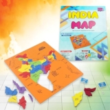Toymagic India Capital Map Puzzle | Learn Indian States And Capitals, Geography For Kids,Learning & Educational Toys |Board Puzzle Game For | 25 Pieces Puzzles For Ages 4