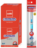 Cello Butterflow Ball Pen(Pack Of 10, Ink Color – Blue)