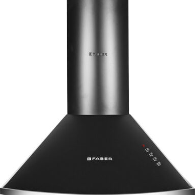 FABER HOOD CLASS PRO PB BK LTW 60 Pyramid Shape 60cm|3 Layer Baffle filter|Powerful suction |Low Noise Wall Mounted Black 1000 CMH Chimney