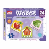 Ankit Toys & Games Words Jigsaw Puzzle For Kids, Educational Spelling Learning Toy For Children, Vocabulary Building Interactive Language Development Word Formation And Recognition Colourful Puzzles