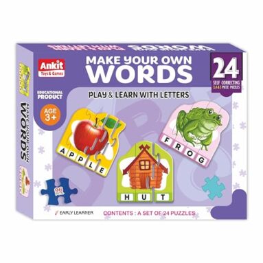 Ankit Toys & Games Words Jigsaw Puzzle For Kids, Educational Spelling Learning Toy For Children, Vocabulary Building Interactive Language Development Word Formation And Recognition Colourful Puzzles