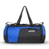 Greyten Gym Bag For Men & Women, Sports Duffel Bag For Gyms, Tennis, Dance, Golf, Football, Crossfit & Swimming (Black Blue)