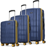 Aristocrat Comet Set Of 3 Trolley 56, 66, & 76Cm, Small+Medium+Large Hard Luggage, 8-Wheel Cabin & Check-In Set 8 Wheels – 30 Inch