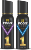 Fogg One Legend & Champion Deodorant With Long Lasting Perfume Body Spray  –  For Men & Women(240 Ml, Pack Of 2)