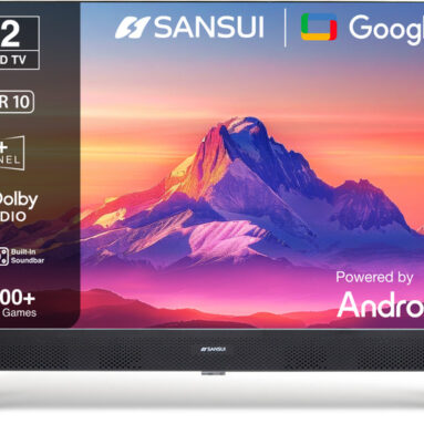 Sansui 80 Cm (32 Inch) Qled Hd Ready Smart Google Tv With �Hdr10| Dolby Audio| Built-In Soundbar| Filmmaker Mode| 60Hz Refresh(Jss32Gsqled)