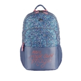 Gear Glitter 35L Large Water Resistant School Bag/Casual 4 Compartment Backpack/Daypack/Travel Standard 4 Compartment Backpack/Kids Bag/College Bag For Girls/Women (Blue)