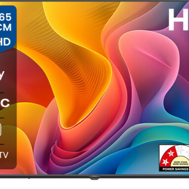 Haier H5E 165 Cm (65 Inch) Ultra Hd (4K) Led Smart Google Tv 2025 Edition With Voice Assistance Remote Control |Hdr10 | Memc | Dolby Audio| Total Sonic |Chromecast Built-In| Dual Band Wi-Fi |2Gb Ram + 32Gb Rom(65H5E)
