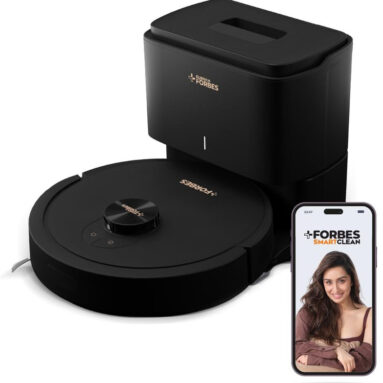 EUREKA FORBES Auto Bin Turbo Robotic Floor Cleaner SmartClean, 7000Pa HyperSuction (40 Days Hands-Free Cleaning) | LiDAR 3.0 & Quick Home Mapping | Wet Mopping | 3-Hour Run Time | Smart App Control (WiFi Connectivity, Google Assistant and Alexa)(Black)