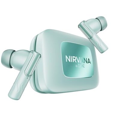 Boat Nirvana Ivy Pro (2025 Launch), Dolby Atmos W/Head Tracking, 52Db Hybrid Adaptive Anc,Hi-Res Ldac, Titanium Dual Drivers, Bluetooth Earbuds, Tws Ear Buds Wireless Earphones W/Mic (Mist Blue)